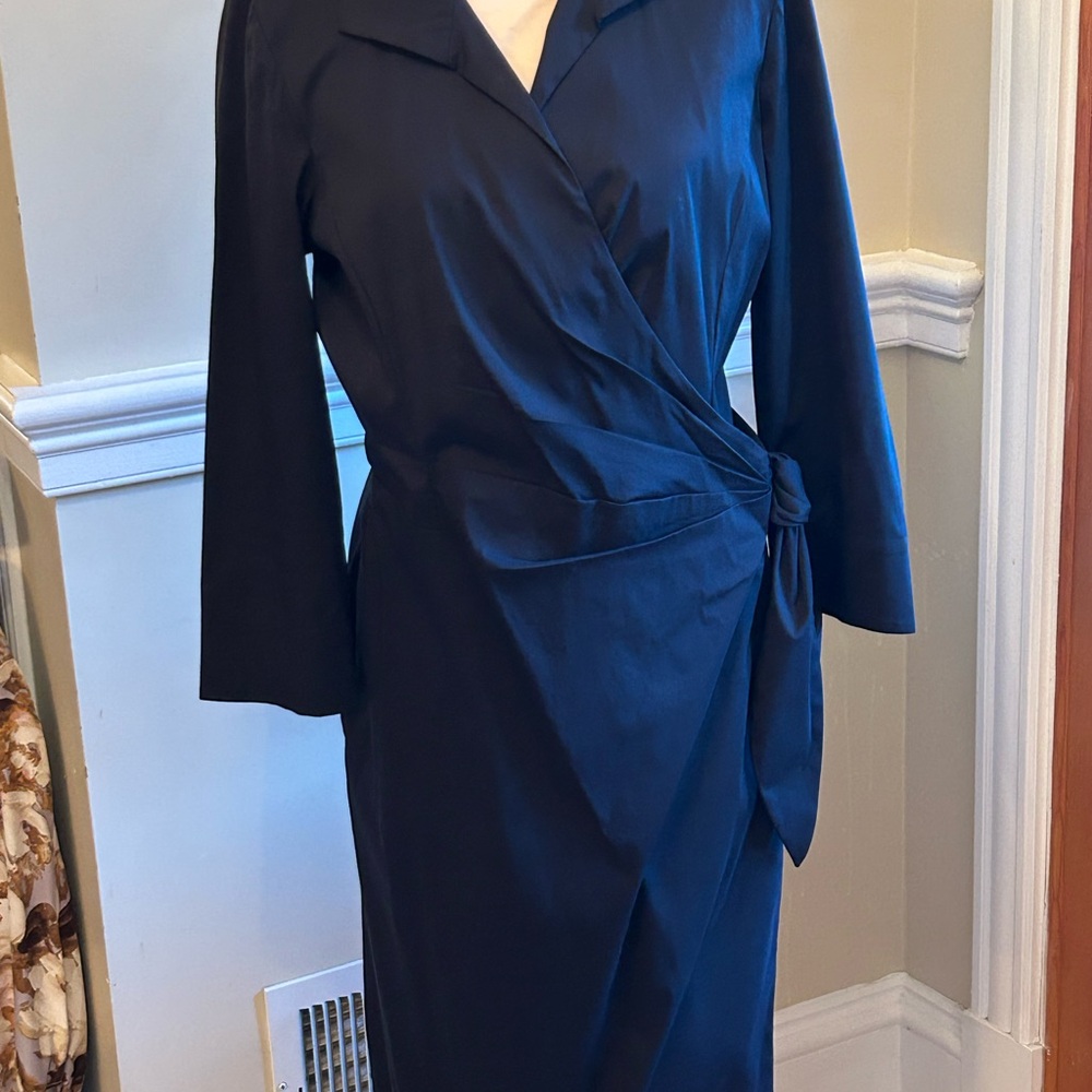Elegant Black Wrap Dress